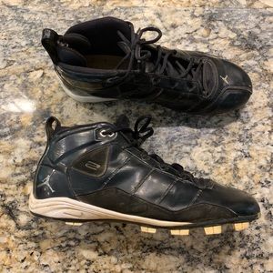 black air jordan cleats